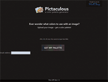 Tablet Screenshot of pictaculous.com